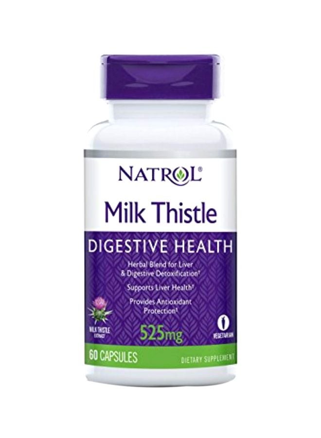 Natrol Milk Thistle Dietary Supplement 60 Capsules - Image 2